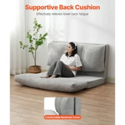 Sofa-seng Folds 3 i 1 - DUOKU - Vaskbar Betræk - Konvertibel Memory Skum Høj Densitet