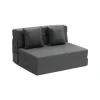 Sofa-seng Pliant 3 i 1 - DUOKU - Konvertibel i Memory Skum - 2 Puder - Vaskbar Betræk