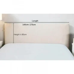 Sort elastisk hovedgavlbetræk til hovedgavl 140-170 cm - 150 cm