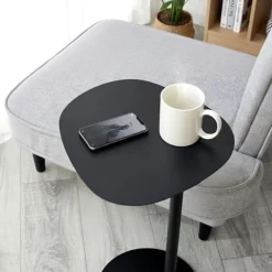 Sort metal sidebord – 35x25x53 cm