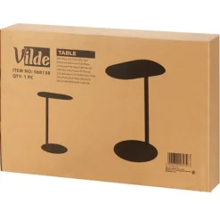 Sort metal sidebord – 35x25x53 cm