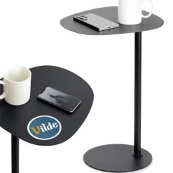 Sort metal sidebord – 35x25x53 cm