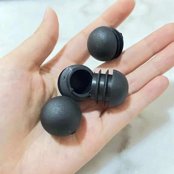 Sorte runde stolbenpropper, runde indløbsdæksel til stolben, stolbenprop 32 stk. (25mm) 25mm