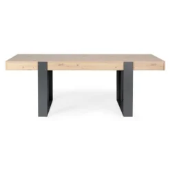 Spisebord - Rektangulært - Spånplade - Industriel - Loft - L 223,9 x D 93 x H 78,6 cm Artisan Oak och Shadow Grey