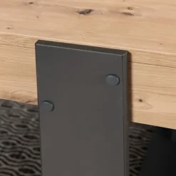 Spisebord - Rektangulært - Spånplade - Industriel - Loft - L 223,9 x D 93 x H 78,6 cm Artisan Oak och Shadow Grey