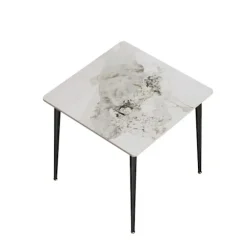 Spisebord, Moderne Minimalistisk Design, Holdbare Materialer, Hvid og smaragd