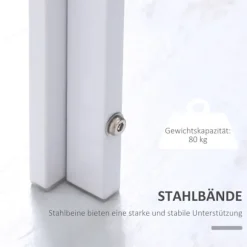 Spisebord til 4, plade af hærdet glas, metalben