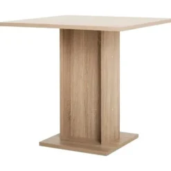 Spisebord til 2 til 4 personer - Firkantet - Klassisk - Eg indretning - GUSTAVE - L 80 x B 80 cm Brun