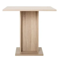 Spisebord til 2 til 4 personer - Firkantet - Klassisk - Eg indretning - GUSTAVE - L 80 x B 80 cm Brun