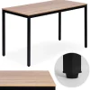 Spisebord/skrivebord til 4-5 personer, 120x60 cm MDF, metalramme