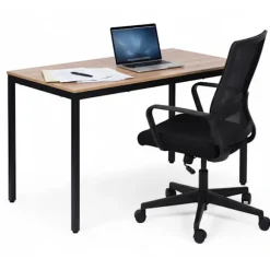 Spisebord/skrivebord til 4-5 personer, 120x60 cm MDF, metalramme