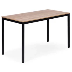 Spisebord/skrivebord til 4-5 personer, 120x60 cm MDF, metalramme