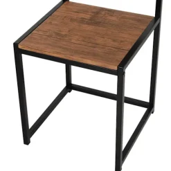 Spisegruppe Køkkenbord Med 2 Stole, Spisebordssæt, Spisestuegruppe, Metal, Natur