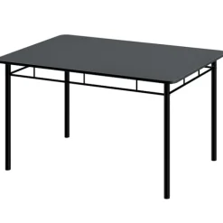 Spisesæt med 5 dele, antracit, 110x68 cm, industriel stil