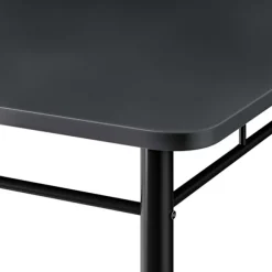Spisesæt med 5 dele, antracit, 110x68 cm, industriel stil