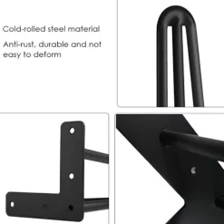 Sæt med 4 bordben 10 cm DIY møbelben til spisebord Lav D