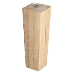 Sæt med 4 firkantede ben i egetræ til møbler 16cm