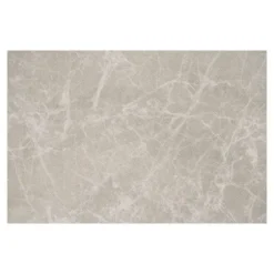 Sæt med 2 firkantede lavborde 40 og 50 cm beige marmor effekt beige