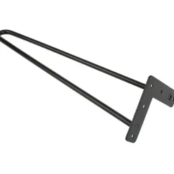 Sæt med 4 hårnåleben 50 cm til sort industrielt designbord