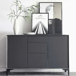Sæt med 4 metal sofa ben, moderne stil møbel ben (sort)