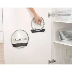 Sæt med 4 Panlågsholdere til Skab - Grå