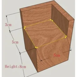 Sæt med 4 træsengsforhøjere – Højde 10 cm – Til tunge møbler – Nem installation for ergonomisk rengøring