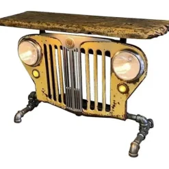 Steampunk Industrielt Bordmodel - gul