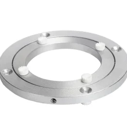 Stille pladespiller Forbedret lydløs aluminiumslegering roterende hardware Drejeskive stabil og skridsikker til spisebord (5 tommer)