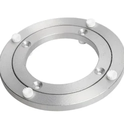 Stille pladespiller Forbedret lydløs aluminiumslegering roterende hardware Drejeskive stabil og skridsikker til spisebord (5 tommer)