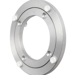 Stille pladespiller Forbedret lydløs aluminiumslegering roterende hardware Drejeskive stabil og skridsikker til spisebord (5 tommer)