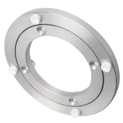 Stille pladespiller Forbedret lydløs aluminiumslegering roterende hardware Drejeskive stabil og skridsikker til spisebord (5 tommer)