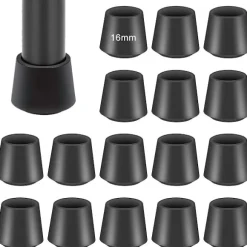 Stolebenkapper til stoleben, 32 gummistolebenkapper fødder puder