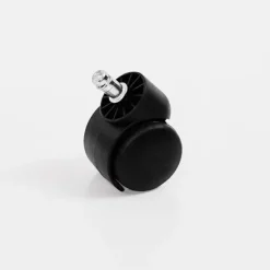 Stolehjul drejehjul møbelhjul 5-pak 50 mm / 2 tommer Black Black