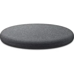 Stolehynde, Rund Memory Foam Sædehynde Ryglænshynde Til Stol Lysegrå L