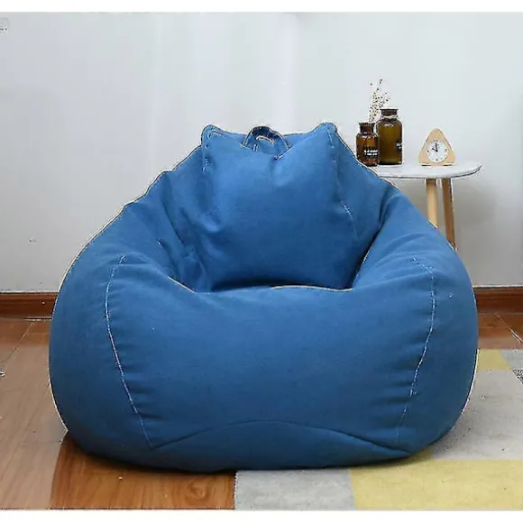 Stor sækkestol sofabetræk indendørs liggestol uden fyld grå