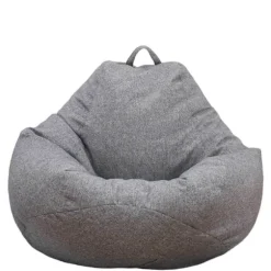 Stort Betræk til Sækkestol Sofa Farve Simpelt Design Indendørs Lazy Lounger Betræk til Voksne og Børn uden Fyld