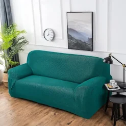 Stretch Sofa Overtræk Sofa Betræk, Universal Sofa Betræk til Armlæn Sofa (Sort, 1 Person)