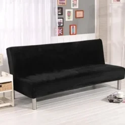 Stræk Clic-Clac Betræk - Sort - Uden Armlæn - Polyester - Syntetisk - Moderne Black
