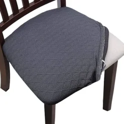 Stræk Jacquard Elastisk Stolsædebetræk Præget Stolsædebetræk