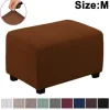 Stræk Ottoman Betræk Fodstøtte Skammel Slipcover Puf Beskytter