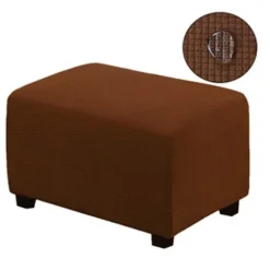 Stræk Ottoman Betræk Fodstøtte Skammel Slipcover Puf Beskytter