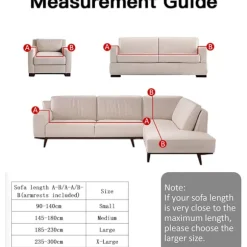 Stræk Sofa Betræk Trykt Sofa Betræk Armstol Overtræk til Sofaer Elastisk Universal Møbelbeskytter med Pudebetræk - Stil 19 Large
