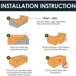 Stræk Sofa Betræk Trykt Sofa Betræk Armstol Overtræk til Sofaer Elastisk Universal Møbelbeskytter med Pudebetræk - Stil 19 Large