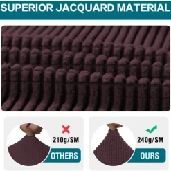 Strækbare armlænsbetræk til stole og sofaer, armlænsbetræk til sofa, spandex jacquard armlænsbetræk, skridsikre møbelbeskyttere, vaskbare armlæn