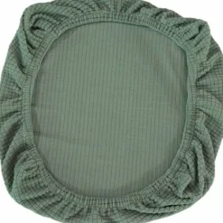 Strækbart stolebetræk til kontorstol, drejestol, sædebetræk (grøn 38-48cm × 38-48cm)