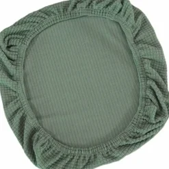 Strækbart stolebetræk til kontorstol, drejestol, sædebetræk (grøn 38-48cm × 38-48cm)