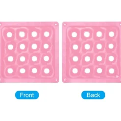 Stykke (Pink) Siddepude - Oppustelig Siddepude - Luftstolspuder 48x48 cm PVC Firkantet Sæde - Åndbar og