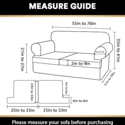 T Hynde Sofabetræk 4 Dele Sofabetræk til T Hynde Sofa Bløde Sofabetræk Møbelbeskytter med 3 Individuelle T Form Sædebetræk Light Gray 2 cushion sofa | Fyndiq