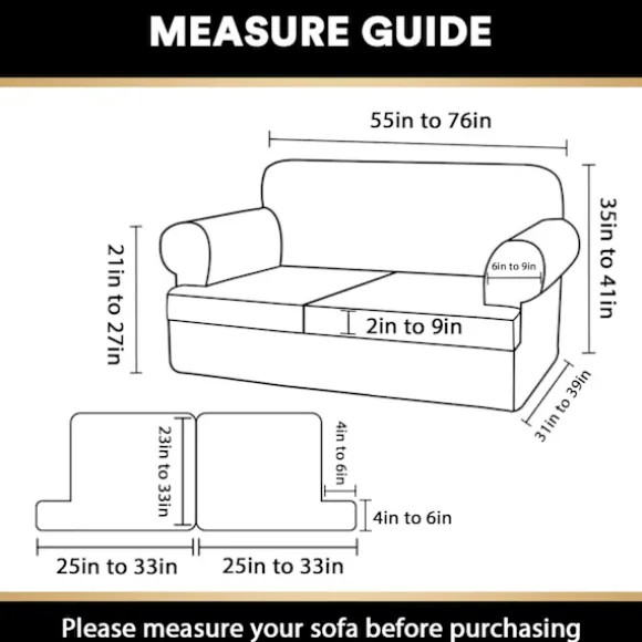 T Hynde Sofabetræk 4 Dele Sofabetræk til T Hynde Sofa Bløde Sofabetræk Møbelbeskytter med 3 Individuelle T Form Sædebetræk Light Gray 2 cushion sofa | Fyndiq