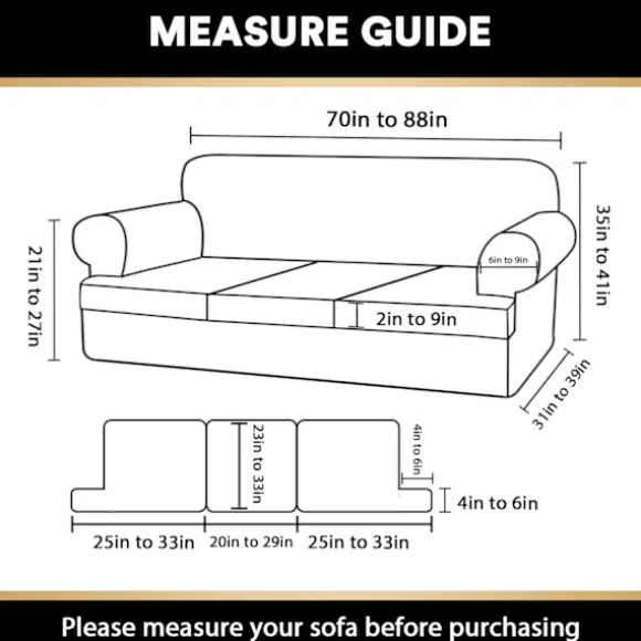T Hynde Sofabetræk 4 Dele Sofabetræk til T Hynde Sofa Bløde Sofabetræk Møbelbeskytter med 3 Individuelle T Form Sædebetræk Light Gray 2 cushion sofa | Fyndiq
